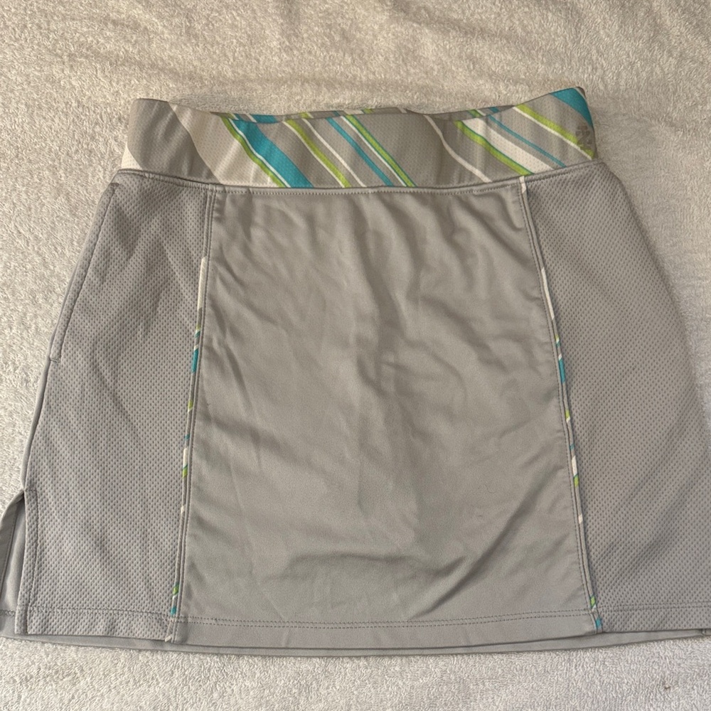 IZOD Golf Skirt Skort Striped Moisture Wicking Performance Tennis Pickleball